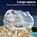 lazYYzal Hamster Bathtub,Hamster Bathroom,Small Animal Habitat Décor,Sand Bath Container Transparent Beds,Hamster Bed,Ic