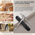 2 Pcs Stainless Steel Pet Tick Tweezer
