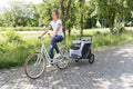 Trixie Quick-Fold Convertible Dog Bike Trailer, Quick Set-up and Fold Down, Easily Converts to Pet Stroller