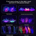 Soft Silicone Glow in the Dark Aquarium Coral Ornament (Purple, Equinox)