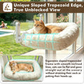Zoratoo Foldable Cat Window Perch, Widened Cushion Cat Bed for Large Cats