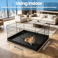 PEEKABOO 48 x 48 in Square Dog Playpen Top Cover for 8-Panel Pens