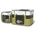 Lullmipom 2-in-1 Foldable Cat Tent, Pop-Up Cat Play Tent with Breathable Mesh, Portable Collapsible Cat House for Indoor Cats, Suitable for Indoor & Light Outdoor Use