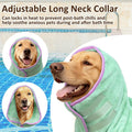 Soft Dog Bathrobe Fast Drying Dog Coat, Super Absorbent Dog Towels for After Bath, Microfiber Pet Robe Adjustable Collar