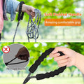 NTR Heavy Duty Dog Leash, Black 10MM 15FT Training Leash with Swivel Lockable Hook and Comfortable Padded Handle, Dog Le