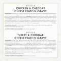 Purina Fancy Feast Delights with Cheddar Grilled Chicken, Turkey or Whitefish and Cheddar Cheese Feast in Gravy Wet Cat Food Variety Pack - (Pack of 24) 3 oz. Cans