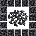 VICTHY 120pcs Cat Nail Caps | Cat Claw Caps | Cat Nail Covers with Adhesives and Applicators (Black M)