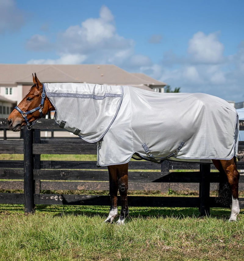 Horseware® Amigo® Bug Rug Plus Fly Sheet - Silver/Titanium Grey & Silver, 81
