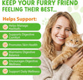 Hairball Relief for Cats, Natural Cat Hairball Treatment with Natural Ingredients & Vitamins - Kitten Furball Treatment,