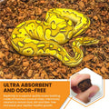 ReptiChip Reptile Substrate Coconut Chip Bedding 72 Quart Compressed Organic Coco Husk Block for Snake Habitat, Ball Pyt