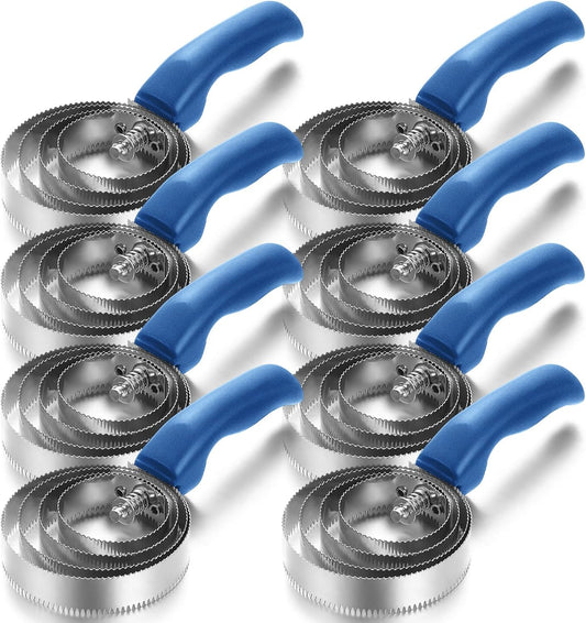 Tanlade 4 Rings 8 Pack Curry Comb Horse Brush Metal Curry Brush Derby Party Supplies Reversible Stainless Steel Comb Scr