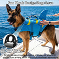 Fragralley Shark Dog Life Jacket, Adjustable Dog Life Vest with Shark Fin, Suit for Small Medium Large Dog Life Vest for