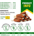 Dog Treats Bones Wrapped Chicken & Rawhide Free Chew - Pet Healthy Dried Snacks & Grain Free Meat - Bulk Best Chews for 