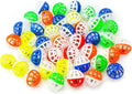 CHIWAVA 45PCS 1.6'' Cat Toy Ball with Bell Plastic Lattice Jingle Balls