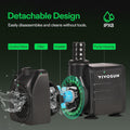 VIVOSUN 660GPH Submersible Fountain Water Pump for Pond, Aquarium, Statuary
