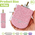 BNOSDM 4 Pcs Pink Bird Beak Grinding Stone Calcium Parrot Perch 3.1 * 2.6in
