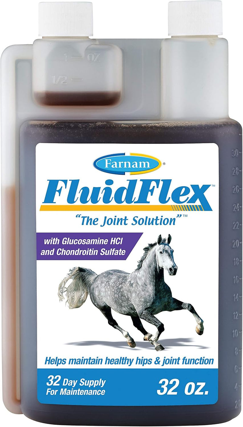 Farnam Fluidflex Glucosamine Joint Supplement for Horses, 32 oz., 32 Day Supply