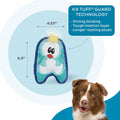 Outward Hound Durablez Minis Tough Chew Plush Squeaky Dog Toy, Pig, 6.8"