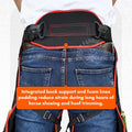 – Premium Cowhide Leather Farrier Apron | Adjustable Waist | Breathable Air Mesh Lining, Foam Knee Pads, Magnets & Knife