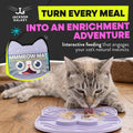 Jackson Galaxy Mmmeow Mat - Slow Feeding Interactive Puzzle Mat for Cats