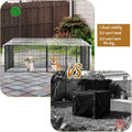 Dog Playpen Cover Net with Metal Fixing Buckle 6.7 * 6.7FT Prevent Small Dogs from Jumping Out of The Playpen (Cover Onl