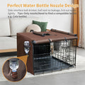 DONORO Dog Crate Cover, Waterproof Pet Kennel Cover 600D Heavy Duty Dog Cage Cover Universal Fit for Most Wire Pet Crates (Brown, 36.0" L x 23.0" W x 25.0" H)