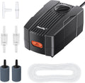 Pawfly Aquarium Air Pump Oxygen Pump for 10-200 Gallon Fish Tanks Buckets Dual Outlet Adjustable Ultra Quiet Aerator Pum