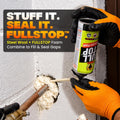BEEST FullStop Rodent Spray Foam Barrier Kit w/Steel Wool (2 Cans+6 Rolls)