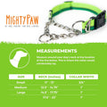 Mighty Paw Martingale Dog Collar 2.0 | Trainer Approved Limited Slip Collar with Stainless Steel Chain & Heavy Duty Buck
