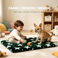 Dog Bed Mat,Reversible & Ultra Soft Kennel Pad-Machine Washable Pet Bed for Dogs & Cats-All-Weather Crate Liner for Crat