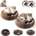 Cat Scratcher Cardboard, Kitty Curls Cat Toy for Indoor Cats