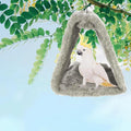 Magnoloran 2 Pack Warm Bird Nest House Bed Hanging Hammock Sleeping Bed Plush Hanging Snuggle Cave Happy Hut for Pet Parrot Parakeet Cockatiel Conure Cockatoo African Grey Macaw(Blue&Grey)
