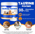 Taurine for Cats – Pure Taurine Powder Supplement for Kittens & Adult Cats, Supports Overall Vitality & Healthy Coat, Ea