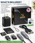 Plug-in Full HD Dome Camera - Premium Reliable 1080p Pet Cam with Motion Detection - Easy No-WiFi Setup & Data Protectio