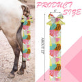 Eccliy 8 Pcs Horse Tail Bag Breathable Guard Stretchy 22" Slip on Horse Care Tail Wrap 2 Strand Closure Straps Grooming 