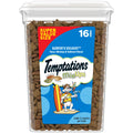 Temptations Cat Treats MixUps Surfer's Delight, Tuna, Shrimp, Salmon Flavor, Crunchy and Soft Cat Treats, 16 oz. Tub