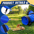 13pcs Large Dog Agility Training Equipment with 28'' Tunnel and Weave Poles