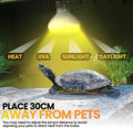 CALPALMY (4-Pack 100W Reptile Heat Lamp Bulbs - UVA Daylight Basking Light Bulbs for Reptiles, Turtles, Lizard, Bearded 