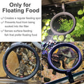 Clip On Fish Feeding Ring Self-Adjusting to Water Level for Betta Turtle