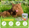 Freeze-Dried Cat Grass Treats with Omega-3 Fish Oil Blend - Hairball Control, Skin & Coat Health for Cats (Chicken & Fis