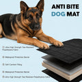 Chew Proof Dog Crate Pad with 8 Tie-Down Straps, Waterproof Dog Bed