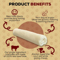 Real Hide | All Natural Dog Chew Treats - Premium Rawhide Rolls, 5-6 Inch - Long Lasting Grass Fed Free Range Beef Hide - Small/Medium Dogs - 16 Count
