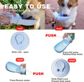 AVELORA Foldable Dog Water Bottle, Portable Water Dispenser for Cat, Rabbit, Puppy and Small Animals, the Perfect Dog Gifts and Dishwasher Safe Pet Accessories for Walking, Hiking, Travel
