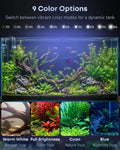 Pawfly Aquarium Light for Plants, 42 W Bluetooth Fish Tank Light, Full Spectrum Aquarium Lights for 48"-54" Fish Tanks, 