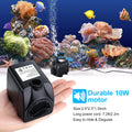 CWKJ 160GPH Submersible Fountain Water Pump with 4.9ft Tubing