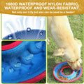 Dog Flying Disc, 9" Dog Flyer Toys for Medium/Large Dogs, Durable Nylon Fetch Toy for Easy Catch, Floats in Water & Safe