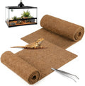 Reptile Carpet 30"x12" 2 PCS Coconut Fiber Mat for 20 Gallon Reptile Tank,Tortoise Habitat Bedding Liner for Snake,Turtl