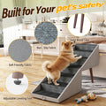 23.6'H Ottoman Dog Stairs for Large Dogs 2-in-1 Split Dog Steps for Couch