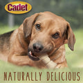 Cadet Premium Grade Beef Hide Knotted Bones Dog Chews, 2 lbs, 4-5"