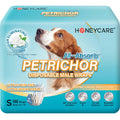 HONEY CARE All Absorb Petrichor Male Dog Wrap, Fresh Smell Dog Diaper, Disposable, Small, White, 100 Count